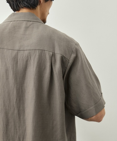 CITY TOKYO(シティトウキョウ)の「【CITY TOKYO/シティートーキョー】Linen cuba shirt(シャツ/ブラウス・メンズ・カーキ/アイボリー・2/1)」の13枚目の写真