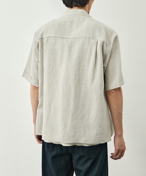 CITY TOKYO(シティトウキョウ)の「【CITY TOKYO/シティートーキョー】Linen cuba shirt(シャツ/ブラウス・メンズ・カーキ/アイボリー・2/1)」の17枚目の写真