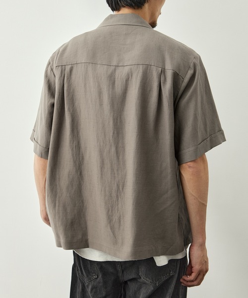 CITY TOKYO(シティトウキョウ)の「【CITY TOKYO/シティートーキョー】Linen cuba shirt(シャツ/ブラウス・メンズ・カーキ/アイボリー・2/1)」の8枚目の写真