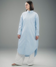 +phenix（プラスフェニックス）の「+phenix(プラスフェニックス)ROUND HEM SHIRT DRESS / ラウンドヘム シャツドレス（ワンピース）」