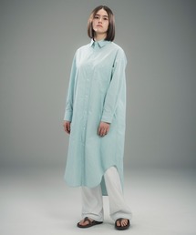 +phenix(プラスフェニックス)ROUND HEM SHIRT DRESS / ラウンドヘム シャツドレス