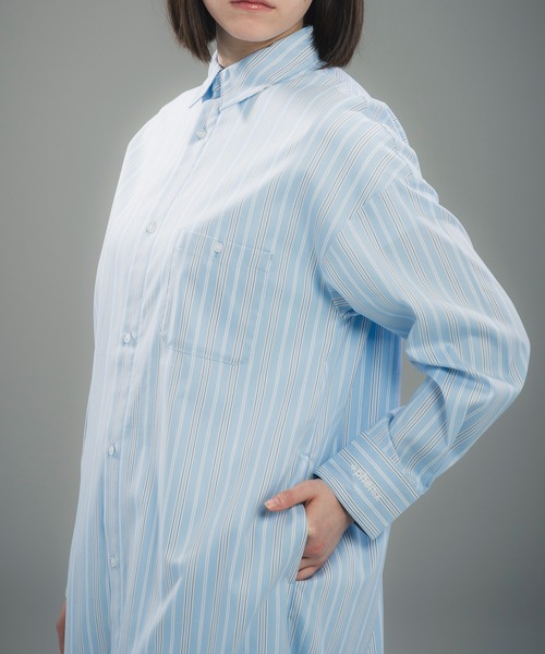 +phenix(プラスフェニックス)の「+phenix(プラスフェニックス)ROUND HEM SHIRT DRESS / ラウンドヘム シャツドレス(ワンピース・レディース・サックスブルー/ブルー/グリーン・M/L)」の19枚目の写真