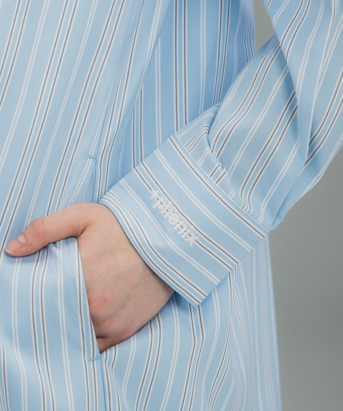 +phenix(プラスフェニックス)の「+phenix(プラスフェニックス)ROUND HEM SHIRT DRESS / ラウンドヘム シャツドレス(ワンピース・レディース・サックスブルー/ブルー/グリーン・M/L)」の20枚目の写真