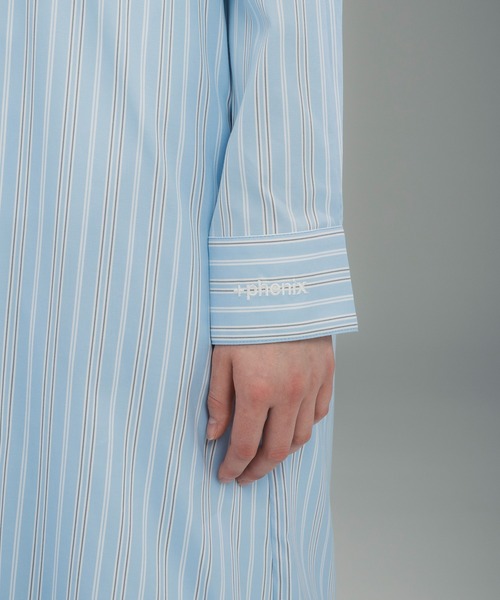 +phenix(プラスフェニックス)の「+phenix(プラスフェニックス)ROUND HEM SHIRT DRESS / ラウンドヘム シャツドレス(ワンピース・レディース・サックスブルー/ブルー/グリーン・M/L)」の21枚目の写真