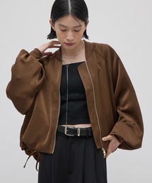 サテンボリュームブルゾン 26aw