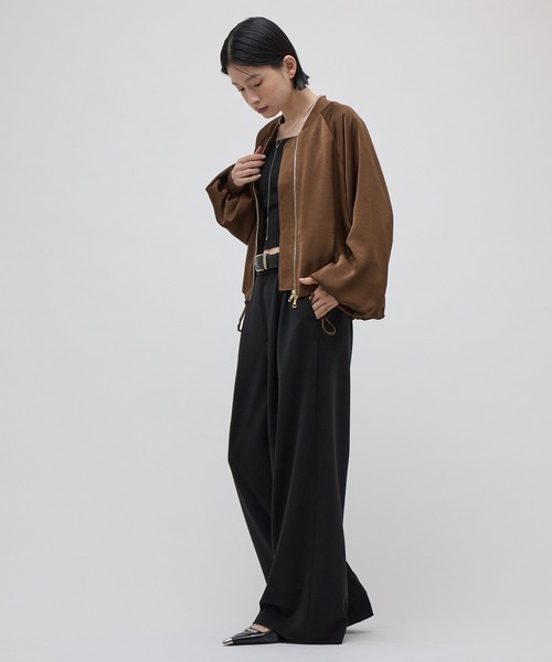 Lui's(ルイス)の「サテンボリュームブルゾン 26aw(ブルゾン・レディース・ブラウン/カーキ/ブラック・FREE)」の20枚目の写真