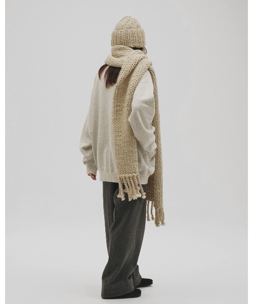 TODAYFUL(トゥデイフル)の「Lowgauge Volume Muffler(マフラー・レディース・チョコ/ラベンダー/サンドベージュ/ライトグリーン・FREE)」の10枚目の写真