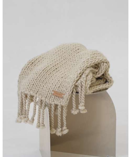 TODAYFUL(トゥデイフル)の「Lowgauge Volume Muffler(マフラー・レディース・チョコ/ラベンダー/サンドベージュ/ライトグリーン・FREE)」の17枚目の写真
