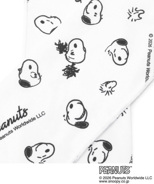 PEANUTS（ピーナッツ）の「【PEANUTS】ひんやりゲルスカーフ（バンダナ/スカーフ・レディース・ブラック系/ホワイト系1・00）」の5枚目の写真