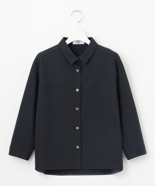 J.PRESS(ジェイプレス)の「【冷房対策に・WEB限定カラーあり】タイプライターライクジャージー シャツ カットソー(Tシャツ/カットソー・レディース・ネイビー系/ライトグリーン系/グレー系/ライトグレー系・MEDIUM/LARGE)」の13枚目の写真