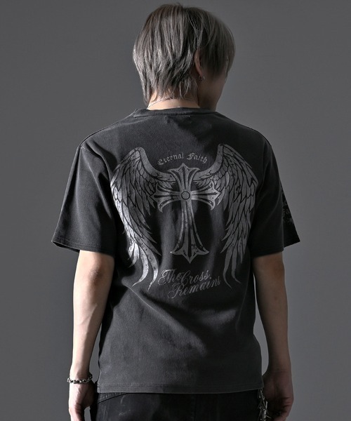 SILVER BULLET(シルバーバレット)の「『SILVER BULLET SELECT AP/シルバーバレットセレクト』スパンリブピグメント加工プリントTEE(Tシャツ/カットソー・メンズ・グレイッシュベージュ/ブラウン/ブラック・L/M)」の5枚目の写真