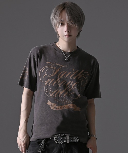 SILVER BULLET(シルバーバレット)の「『SILVER BULLET SELECT AP/シルバーバレットセレクト』スパンリブピグメント加工プリントTEE(Tシャツ/カットソー・メンズ・グレイッシュベージュ/ブラウン/ブラック・L/M)」の12枚目の写真