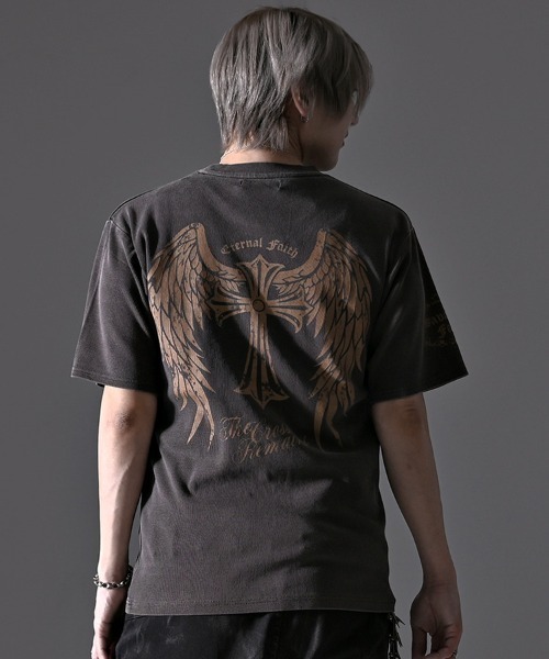SILVER BULLET(シルバーバレット)の「『SILVER BULLET SELECT AP/シルバーバレットセレクト』スパンリブピグメント加工プリントTEE(Tシャツ/カットソー・メンズ・グレイッシュベージュ/ブラウン/ブラック・L/M)」の13枚目の写真
