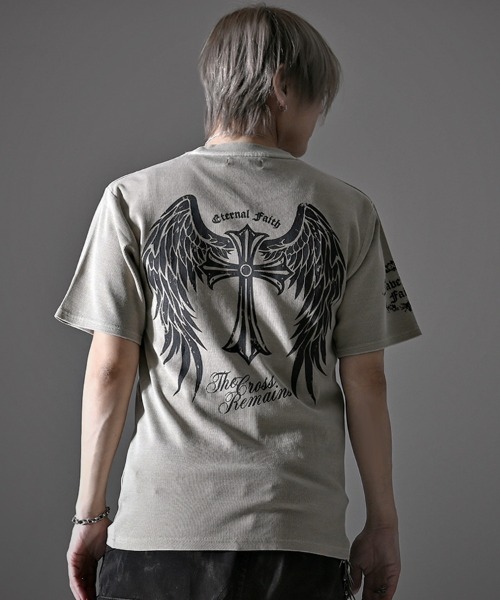 SILVER BULLET(シルバーバレット)の「『SILVER BULLET SELECT AP/シルバーバレットセレクト』スパンリブピグメント加工プリントTEE(Tシャツ/カットソー・メンズ・グレイッシュベージュ/ブラウン/ブラック・L/M)」の17枚目の写真