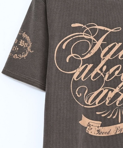 SILVER BULLET(シルバーバレット)の「『SILVER BULLET SELECT AP/シルバーバレットセレクト』スパンリブピグメント加工プリントTEE(Tシャツ/カットソー・メンズ・グレイッシュベージュ/ブラウン/ブラック・L/M)」の8枚目の写真