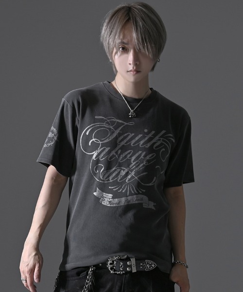 SILVER BULLET(シルバーバレット)の「『SILVER BULLET SELECT AP/シルバーバレットセレクト』スパンリブピグメント加工プリントTEE(Tシャツ/カットソー・メンズ・グレイッシュベージュ/ブラウン/ブラック・L/M)」の4枚目の写真