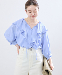 MA/RE/マレ カシュクールSHIRTS シャツ LIGHT COTTON 104 GR（シャツ