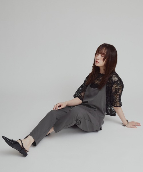 W:Huku(フーク)の「【W:Huku / シルキーサマーツイル】テーパード ラップ パンツ / Silky Summer Twill Tapered Wrap Pants(その他パンツ・レディース・ブラック/グレー/ベージュ・L/M)」の8枚目の写真