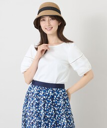 ハイゲージポンチ レーススリーブチュニック（Tシャツ/カットソー