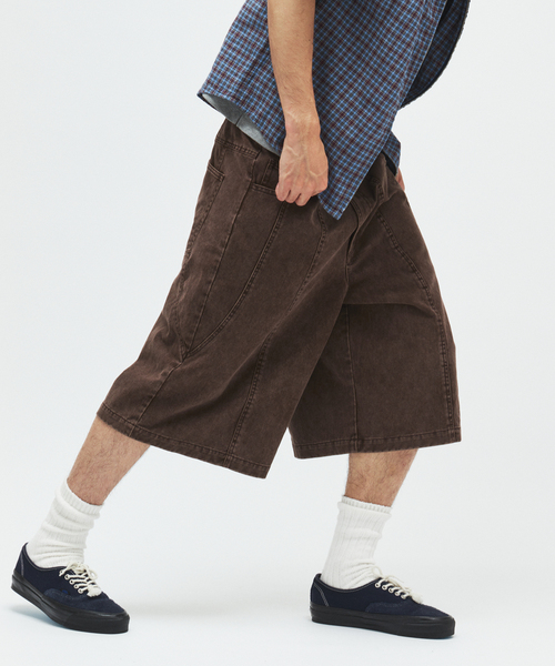 JOURNAL STANDARD(ジャーナルスタンダード)の「ヴィンテージツイル ワーク クォーターショーツ(その他パンツ・メンズ・チャコールグレー/ブラック/ブラウン・MEDIUM/LARGE)」の3枚目の写真