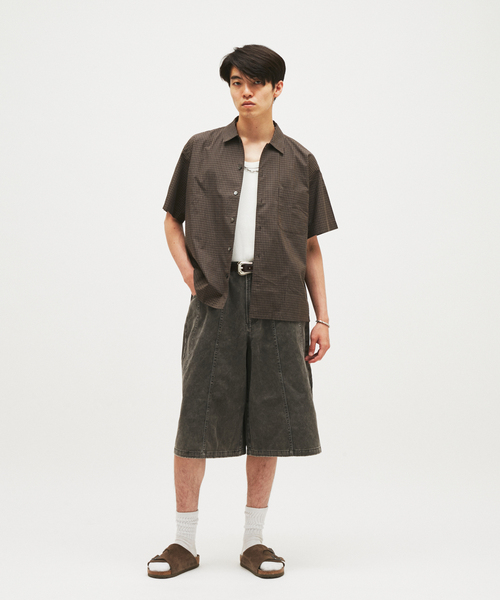 JOURNAL STANDARD(ジャーナルスタンダード)の「ヴィンテージツイル ワーク クォーターショーツ(その他パンツ・メンズ・チャコールグレー/ブラック/ブラウン・MEDIUM/LARGE)」の6枚目の写真