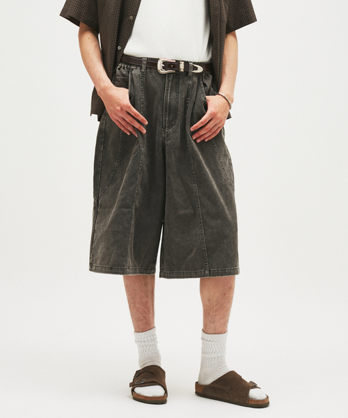 JOURNAL STANDARD(ジャーナルスタンダード)の「ヴィンテージツイル ワーク クォーターショーツ(その他パンツ・メンズ・チャコールグレー/ブラック/ブラウン・MEDIUM/LARGE)」の8枚目の写真
