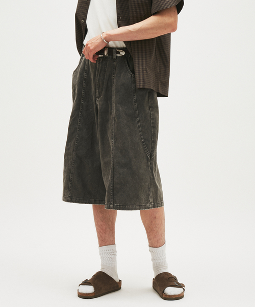 JOURNAL STANDARD(ジャーナルスタンダード)の「ヴィンテージツイル ワーク クォーターショーツ(その他パンツ・メンズ・チャコールグレー/ブラック/ブラウン・MEDIUM/LARGE)」の9枚目の写真