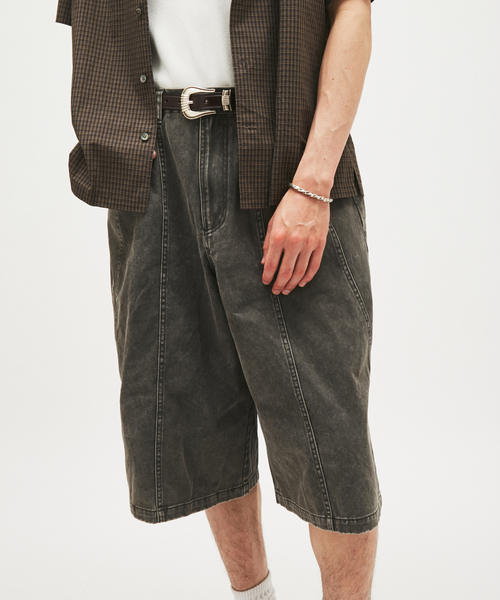 JOURNAL STANDARD(ジャーナルスタンダード)の「ヴィンテージツイル ワーク クォーターショーツ(その他パンツ・メンズ・チャコールグレー/ブラック/ブラウン・MEDIUM/LARGE)」の4枚目の写真