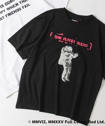 【ab】〔BRANDALISED/ブランダライズド〕3DファブリックプリントTシャツ HOME SWEET HOME/THIS PLANET SUCKS