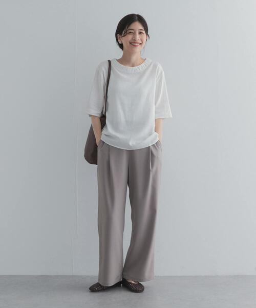 URBAN RESEARCH DOORS(アーバンリサーチドアーズ)の「リネンレーヨンバックリボンブラウス(シャツ/ブラウス・レディース・オフホワイト/ブラック/イエロー系その他・FREE)」の9枚目の写真