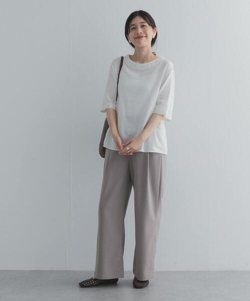 URBAN RESEARCH DOORS(アーバンリサーチドアーズ)の「リネンレーヨンバックリボンブラウス(シャツ/ブラウス・レディース・オフホワイト/ブラック/イエロー系その他・FREE)」の10枚目の写真