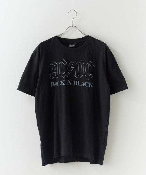 ROOPTOKYO(ループトウキョウ)の「AC/DC/エーシー・ディーシー UNISEX T-SHIRT: BACK IN BLACK バンドTシャツ プリントTシャツ 半袖 クルーネック ロック ストリート メンズ レディース 2026年 夏 夏服(Tシャツ/カットソー・メンズ・ブラック・M/L/XL)」の7枚目の写真