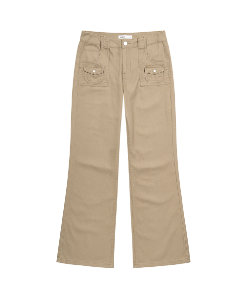 PEPLEE(ペプリー)の「Mini Pocket Boots Cut Cotton Pants (Beige)(その他パンツ・レディース・その他・SMALL/MEDIUM)」の10枚目の写真