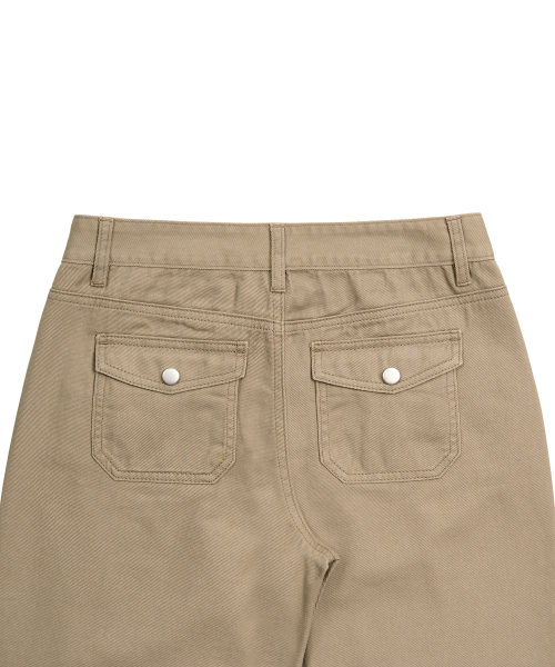 PEPLEE(ペプリー)の「Mini Pocket Boots Cut Cotton Pants (Beige)(その他パンツ・レディース・その他・SMALL/MEDIUM)」の8枚目の写真
