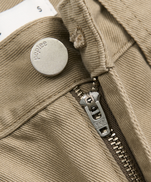 PEPLEE(ペプリー)の「Mini Pocket Boots Cut Cotton Pants (Beige)(その他パンツ・レディース・その他・SMALL/MEDIUM)」の6枚目の写真