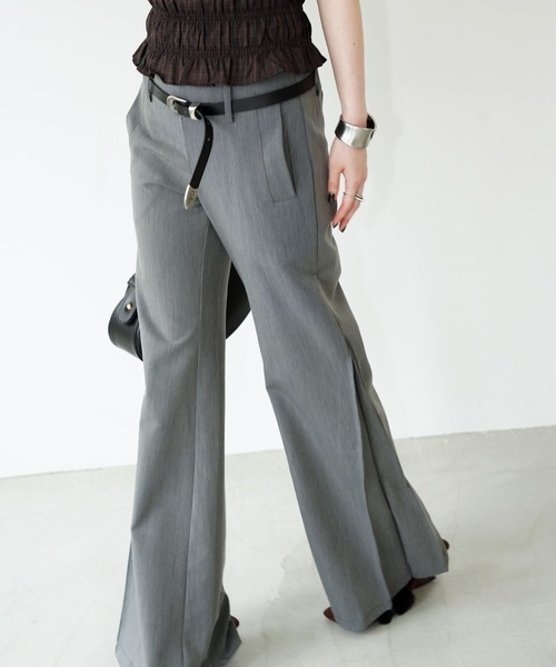 chuclla(チュクラ)の「フォルムワイドフレアパンツ chw26s365(その他パンツ・レディース・グレー・L/S/M)」の1枚目の写真