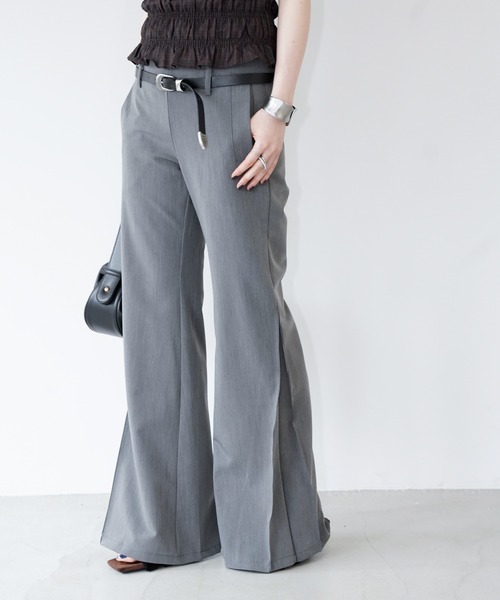 chuclla(チュクラ)の「フォルムワイドフレアパンツ chw26s365(その他パンツ・レディース・グレー・L/S/M)」の8枚目の写真