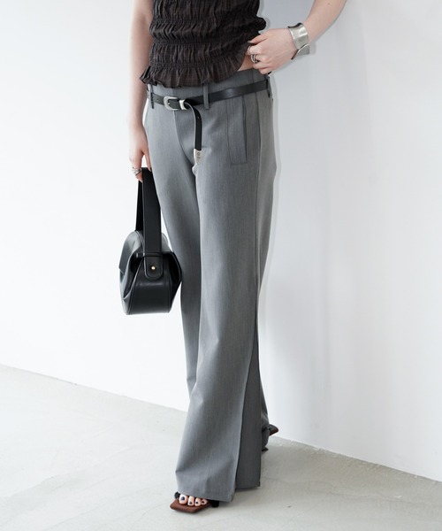 chuclla(チュクラ)の「フォルムワイドフレアパンツ chw26s365(その他パンツ・レディース・グレー・L/S/M)」の10枚目の写真