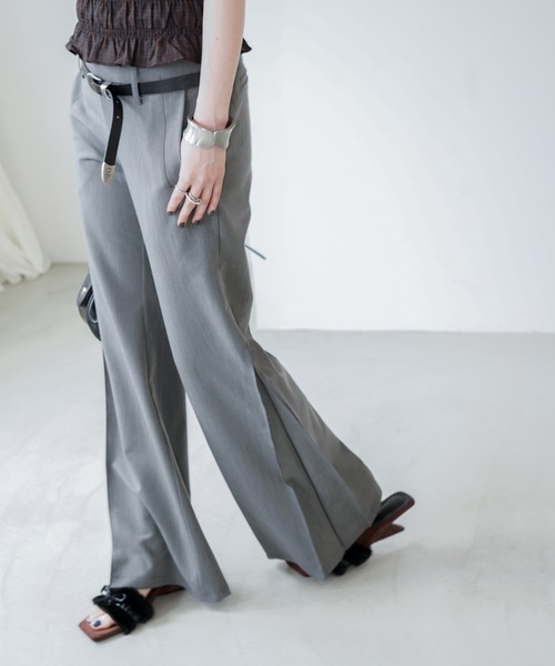 chuclla(チュクラ)の「フォルムワイドフレアパンツ chw26s365(その他パンツ・レディース・グレー・L/S/M)」の14枚目の写真