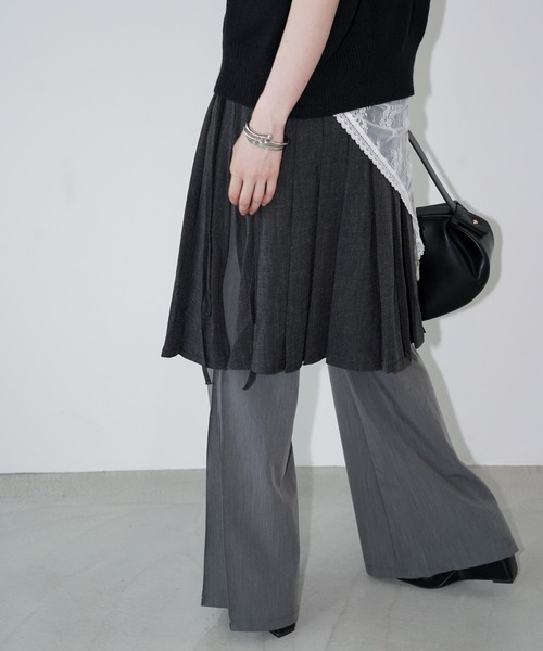 chuclla(チュクラ)の「フォルムワイドフレアパンツ chw26s365(その他パンツ・レディース・グレー・L/S/M)」の19枚目の写真