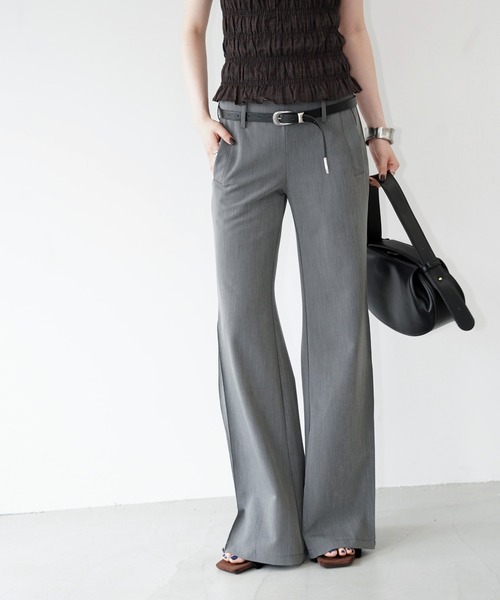 chuclla(チュクラ)の「フォルムワイドフレアパンツ chw26s365(その他パンツ・レディース・グレー・L/S/M)」の5枚目の写真