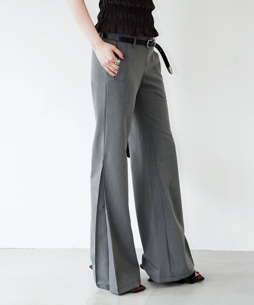 chuclla(チュクラ)の「フォルムワイドフレアパンツ chw26s365(その他パンツ・レディース・グレー・L/S/M)」の2枚目の写真