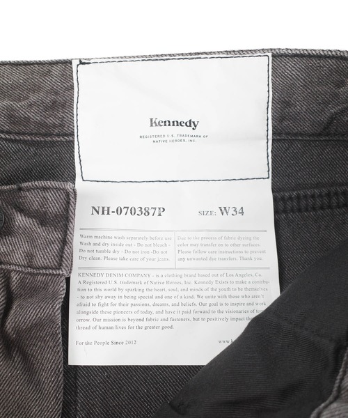 kennedy(ケネディー)の「【T21】【Kennedy/ケネディ】THE WIDE TAPERED JEAN NH-070387(デニムパンツ・メンズ・ブルー/ホワイト/ブラック・30inch/36inch/32inch/34inch)」の11枚目の写真