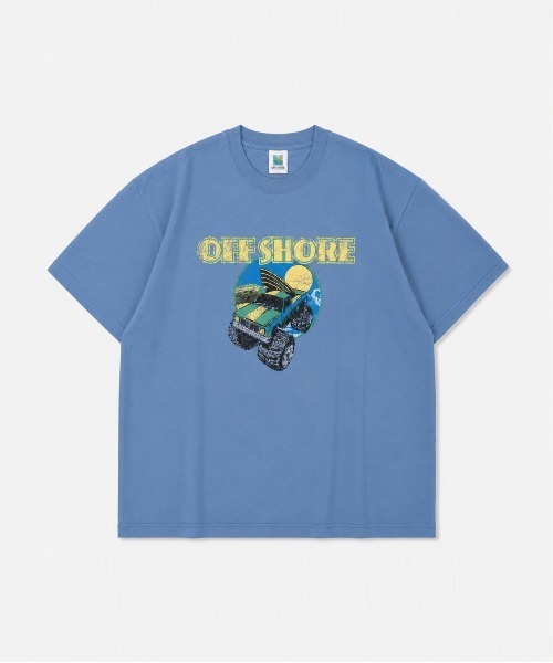 OFFSHORE(オフショア)の「PACIFIC MOTOR TEE(Tシャツ/カットソー・メンズ・チャコールグレー/ブルー・S/M/L/XL)」の9枚目の写真