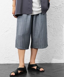 【MinoriTY】選べるサマーメランジワイドパンツ メンズ 夏服 薄手生地 涼しげ