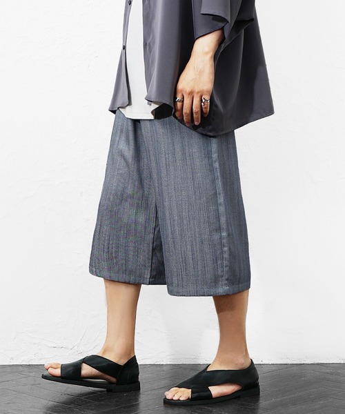 MinoriTY(マイノリティ)の「【MinoriTY】選べるサマーメランジワイドパンツ メンズ 夏服 薄手生地 涼しげ(その他パンツ・メンズ・ブラック/ブルー系その他/ブラック系その他/ブルー・L/M)」の19枚目の写真