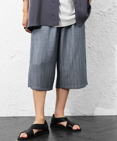 MinoriTY(マイノリティ)の「【MinoriTY】選べるサマーメランジワイドパンツ メンズ 夏服 薄手生地 涼しげ(その他パンツ・メンズ・ブラック/ブルー系その他/ブラック系その他/ブルー・L/M)」の20枚目の写真