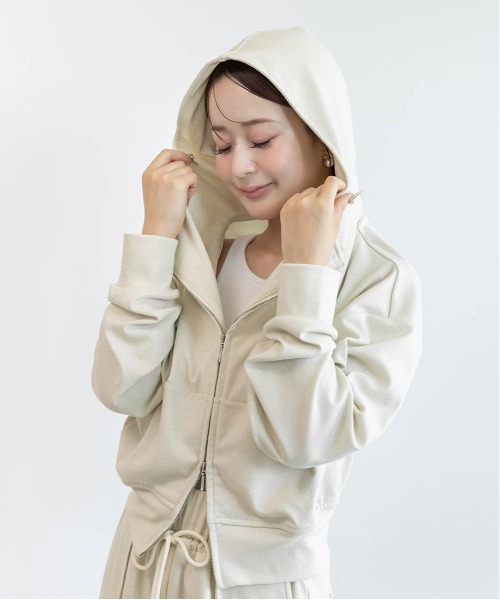 RANDA(ランダ)の「ラメスウェットセットアップ(ワンピース・レディース・グレー/アイボリー/ピンク・1/0)」の10枚目の写真