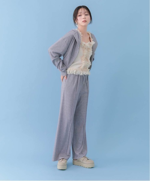 RANDA(ランダ)の「ラメスウェットセットアップ(ワンピース・レディース・グレー/アイボリー/ピンク・1/0)」の7枚目の写真