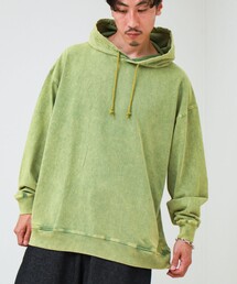 GLOSTER | 【ロンT以上、パーカー未満】ケミカル加工 フードロンT(パーカー)